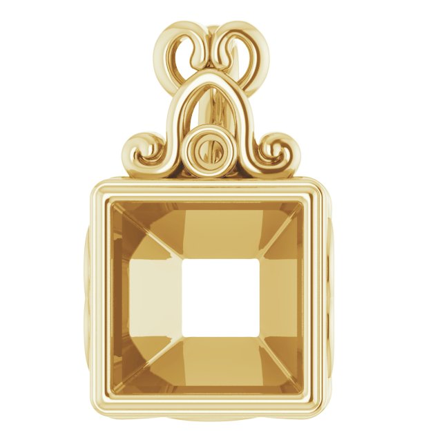 Bezel-Set Accented Pendant