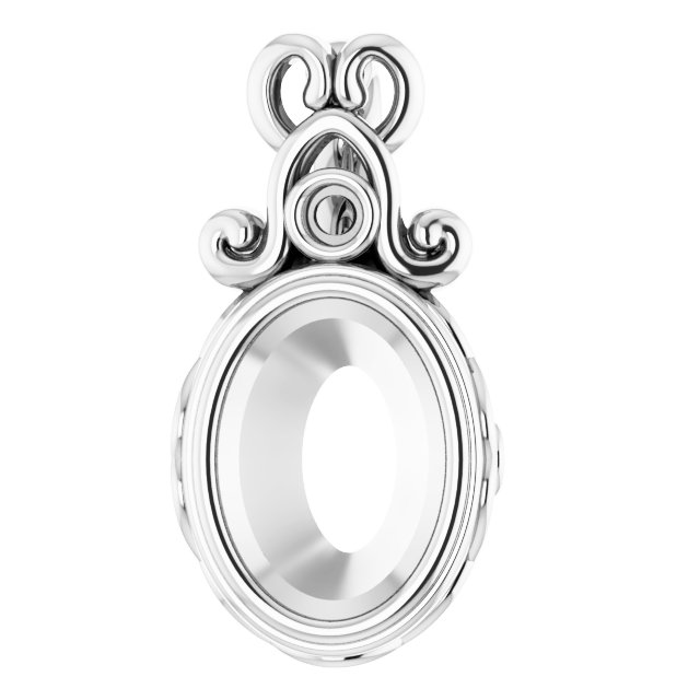 Bezel-Set Accented Pendant