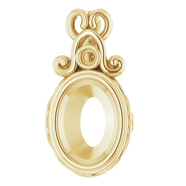 Bezel-Set Accented Pendant