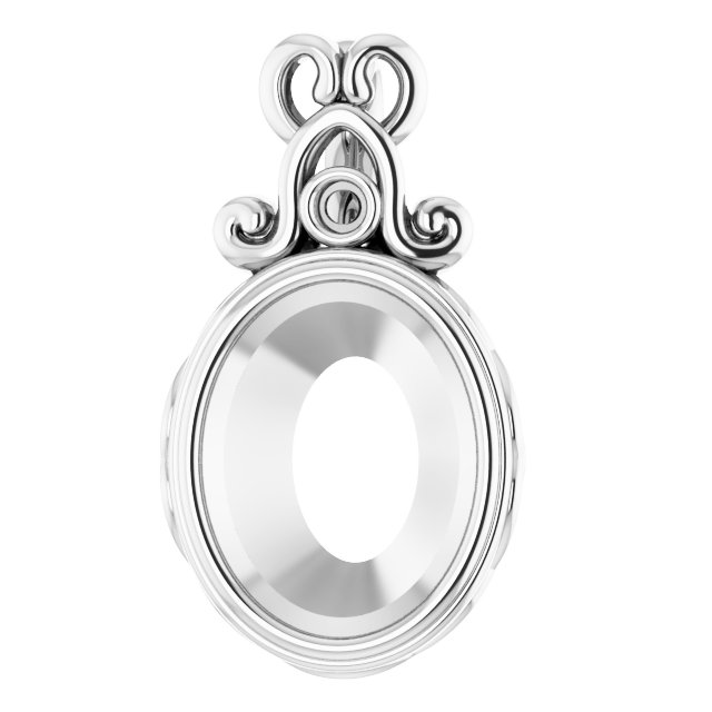 Bezel-Set Accented Pendant