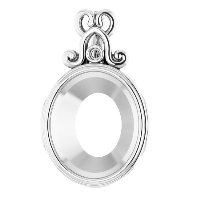 Bezel-Set Accented Pendant