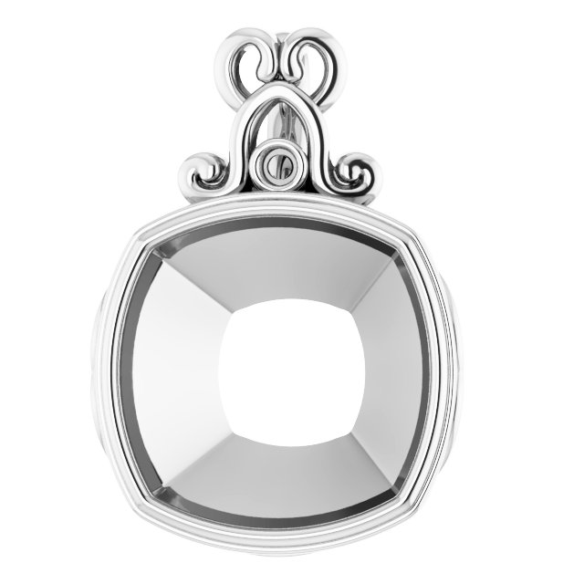 Bezel-Set Accented Pendant