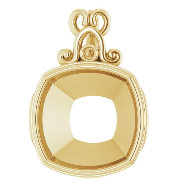 Bezel-Set Accented Pendant