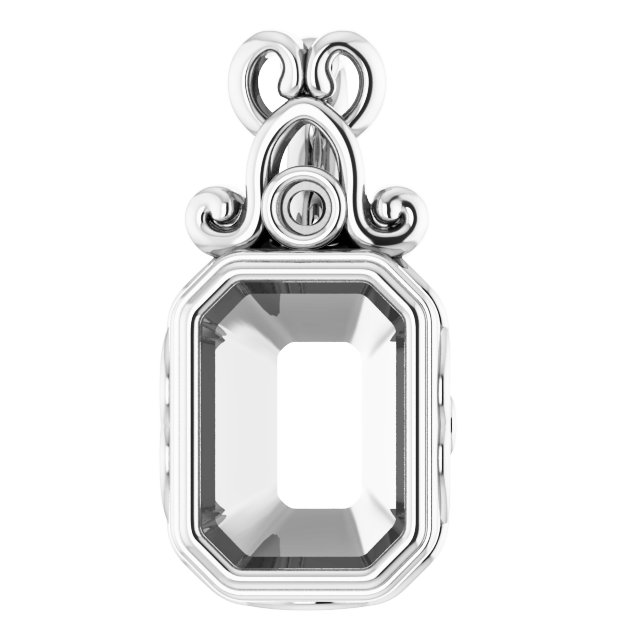 Bezel-Set Accented Pendant