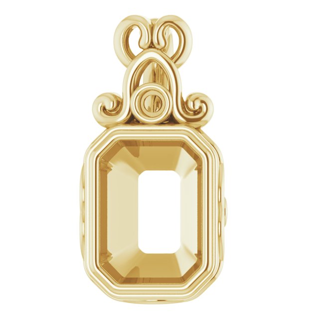 Bezel-Set Accented Pendant