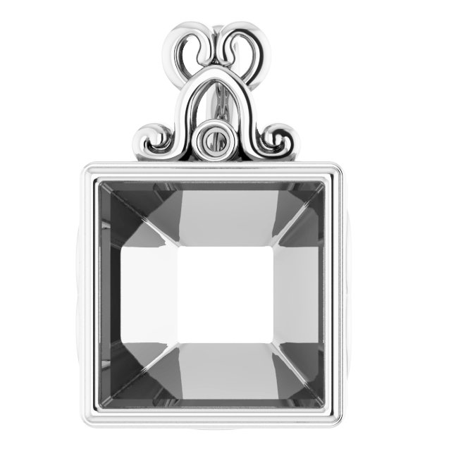 Bezel-Set Accented Pendant