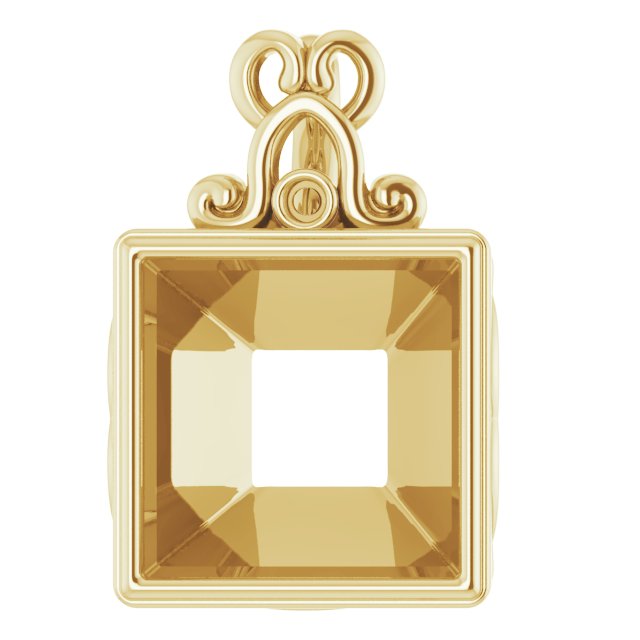Bezel-Set Accented Pendant