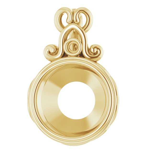 Bezel-Set Accented Pendant