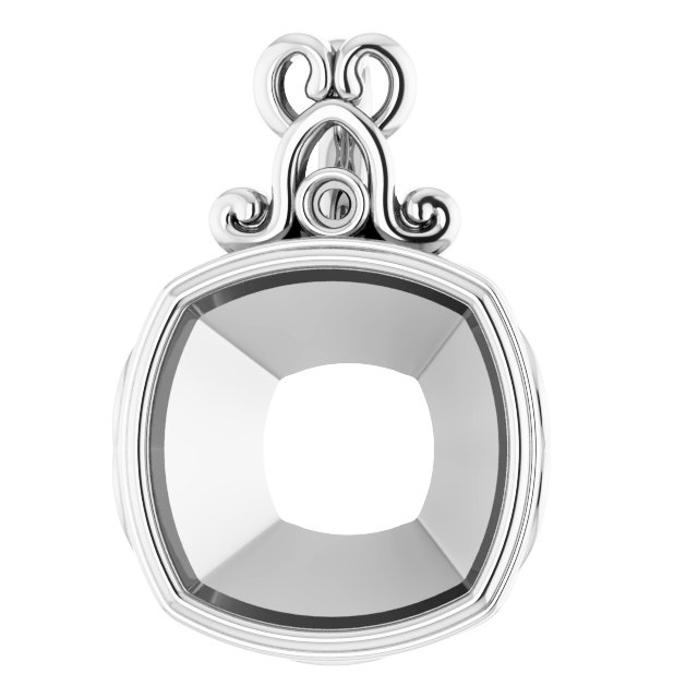 Bezel-Set Accented Pendant