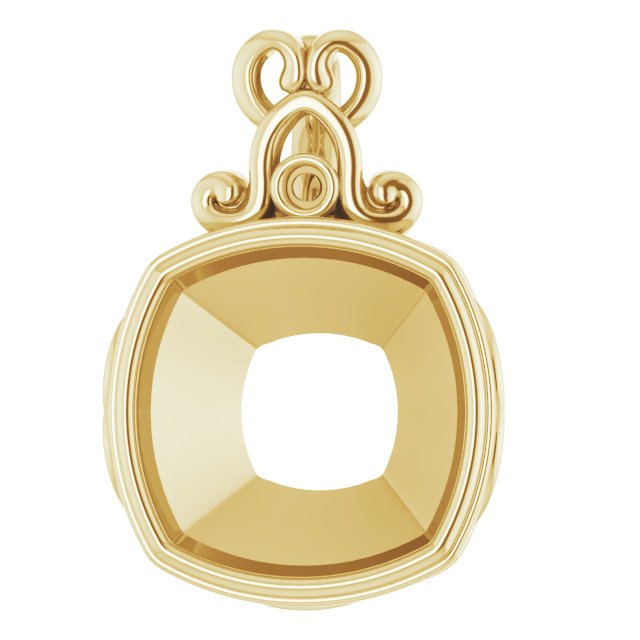 Bezel-Set Accented Pendant