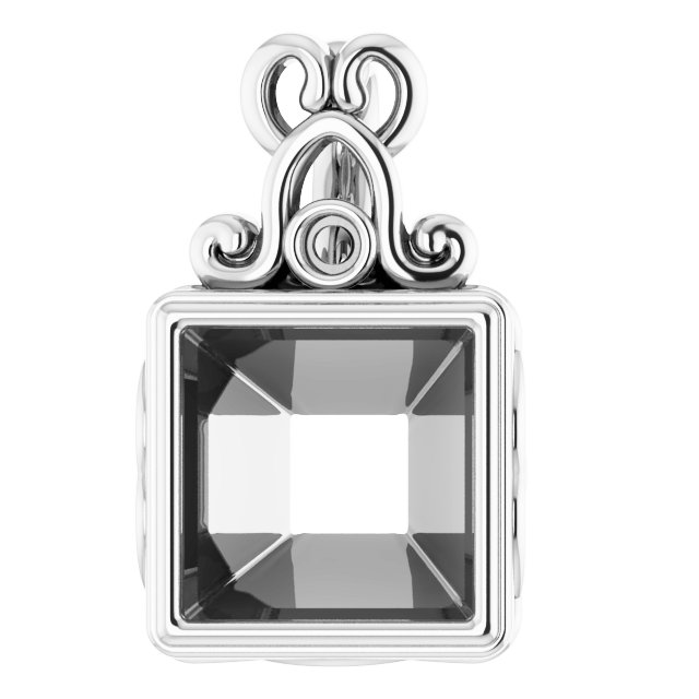Bezel-Set Accented Pendant