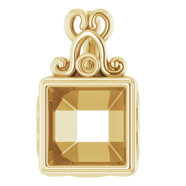 Bezel-Set Accented Pendant