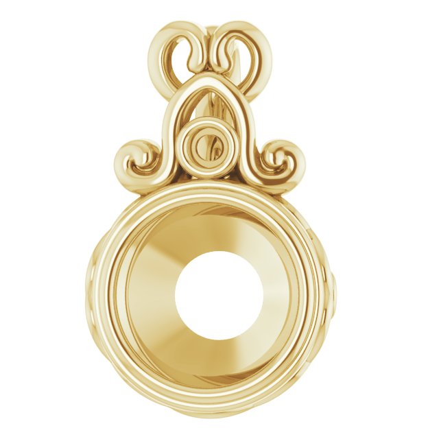 Bezel-Set Accented Pendant