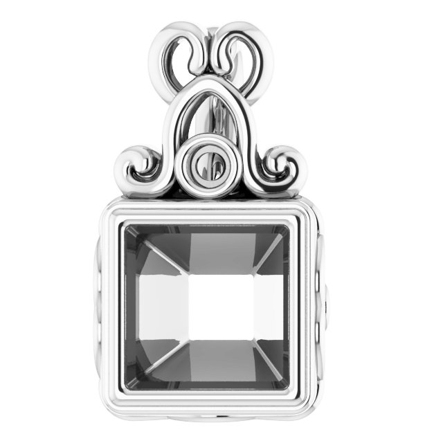 Bezel-Set Accented Pendant