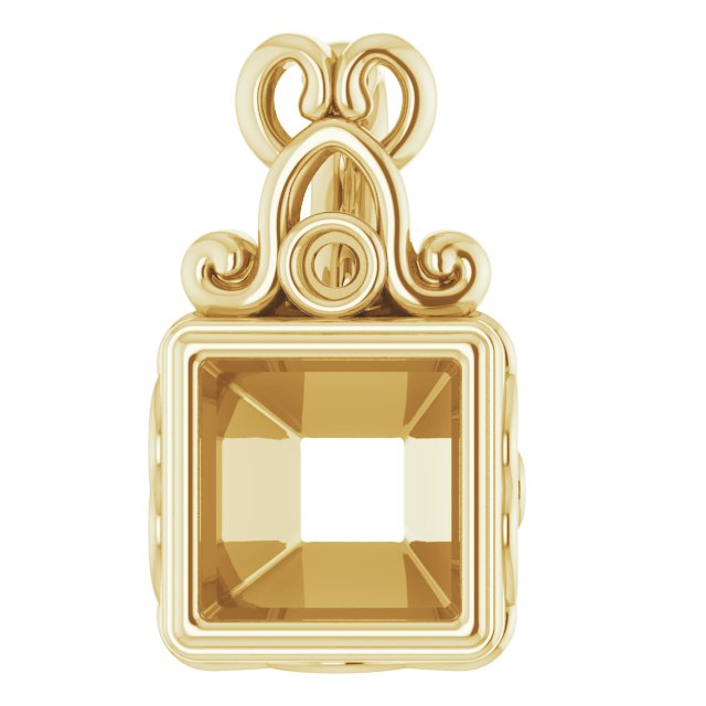 Bezel-Set Accented Pendant