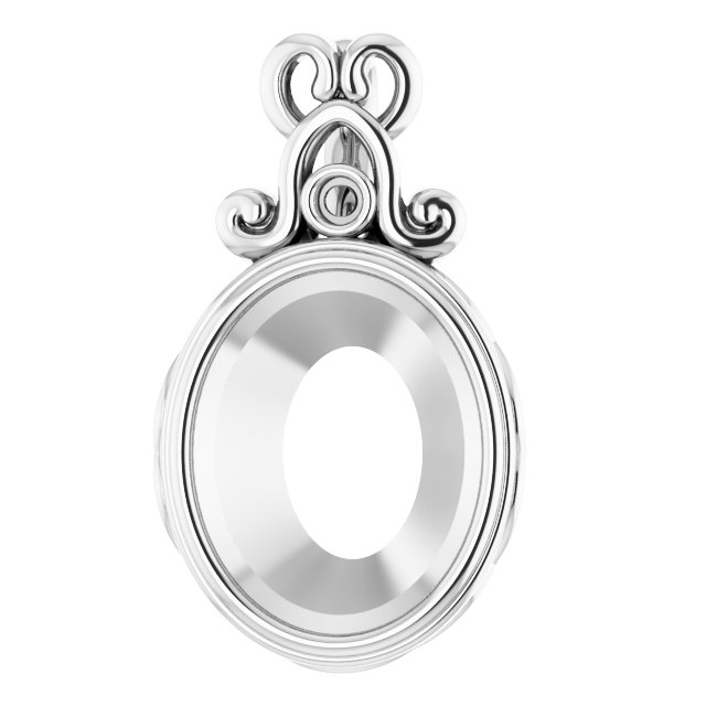 Bezel-Set Accented Pendant