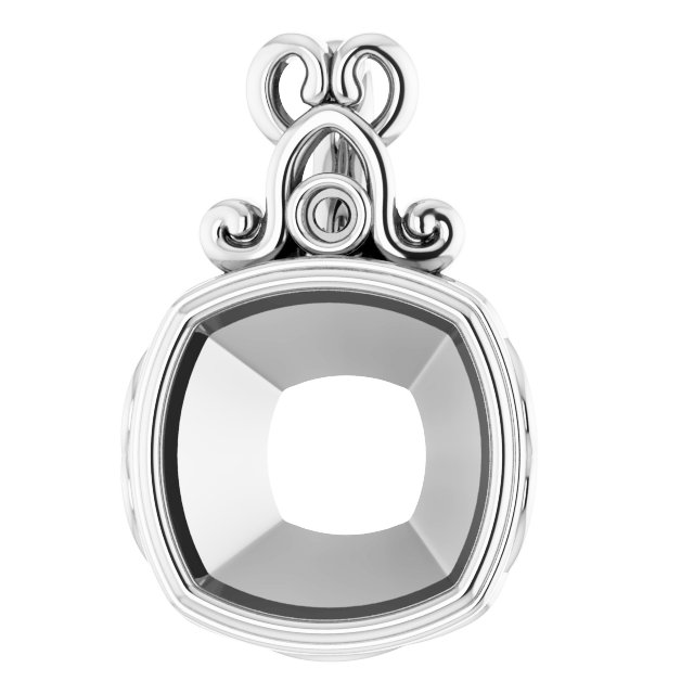 Bezel-Set Accented Pendant