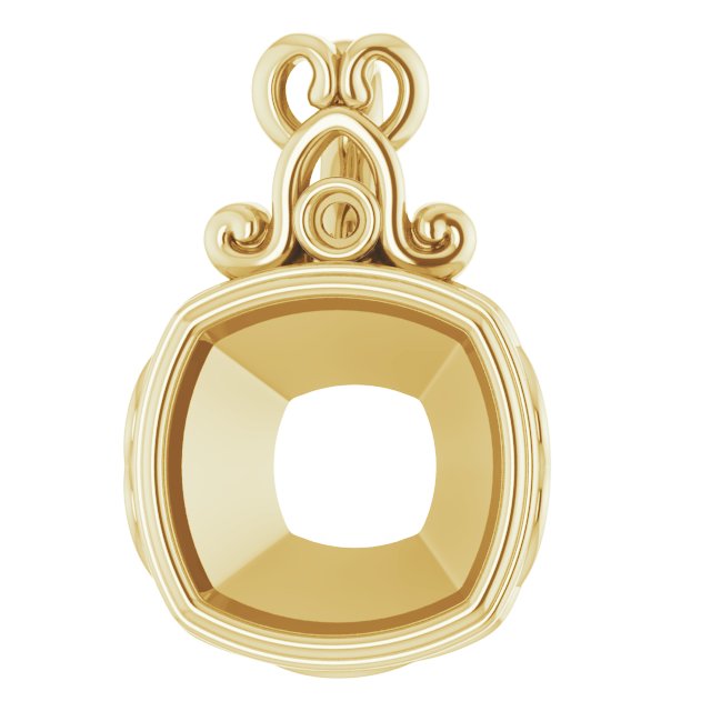 Bezel-Set Accented Pendant