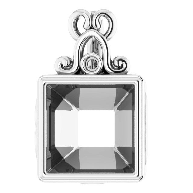 Bezel-Set Accented Pendant