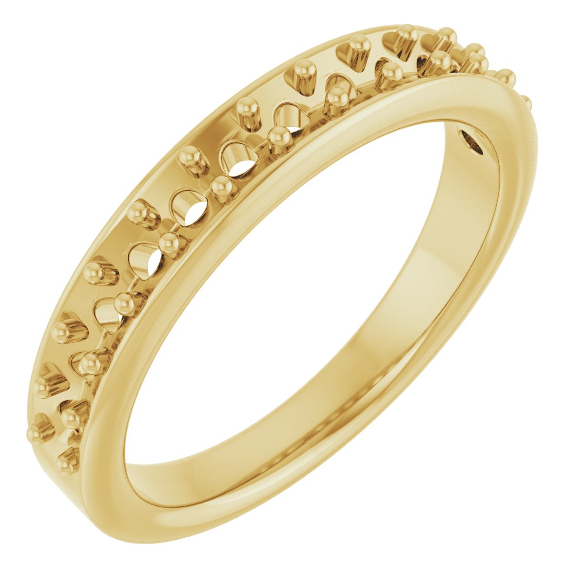 14K Yellow 5/8 CTW Natural Diamond Anniversary Band