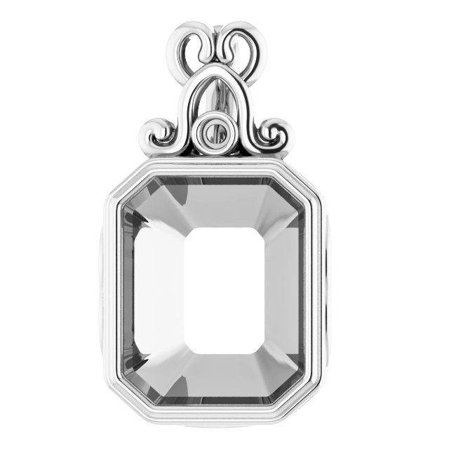 Bezel-Set Accented Pendant