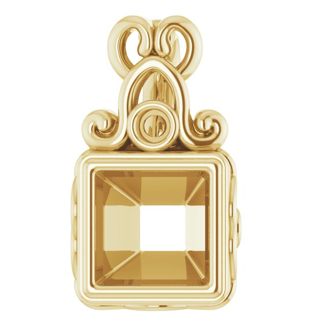 Bezel-Set Accented Pendant