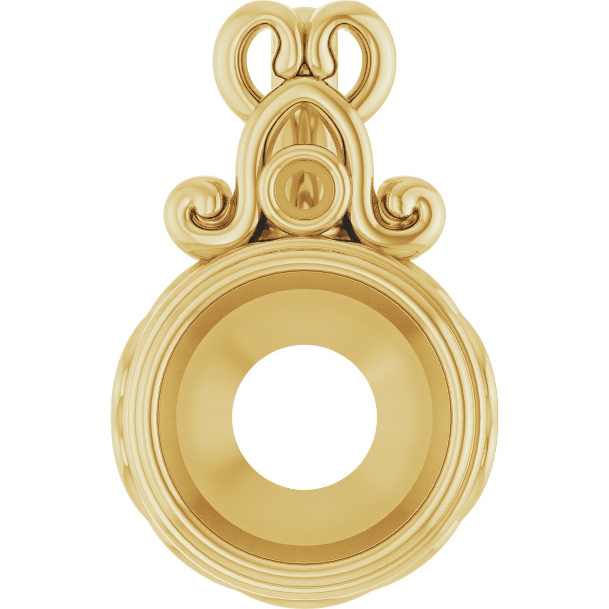 Bezel-Set Accented Pendant