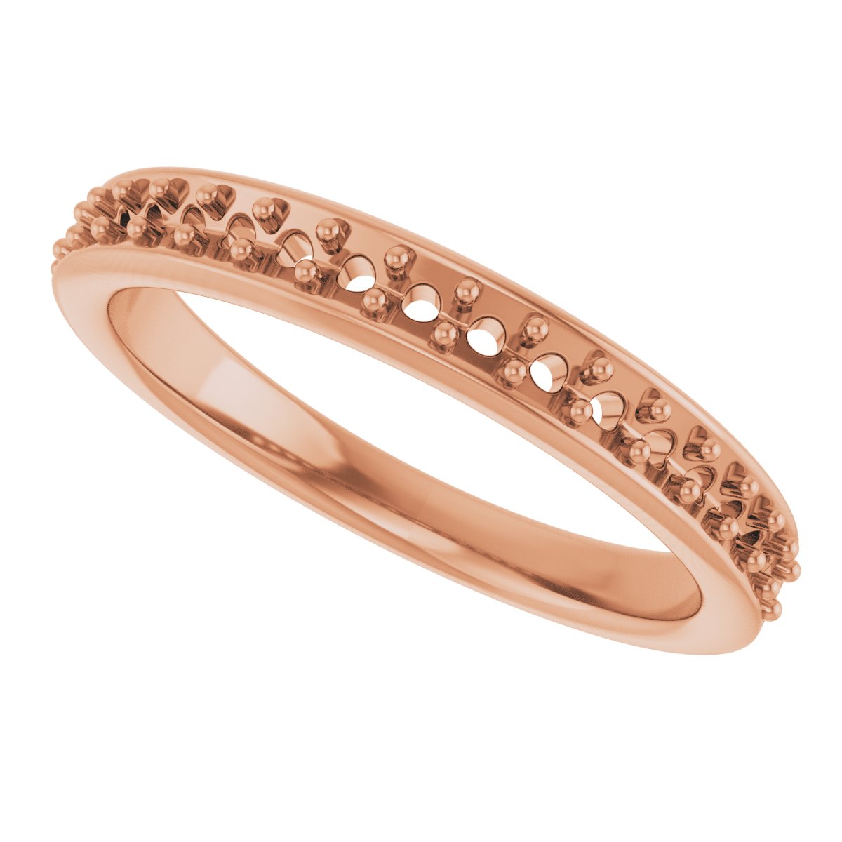 14K Rose 1/3 CTW Diamond Anniversary Band  