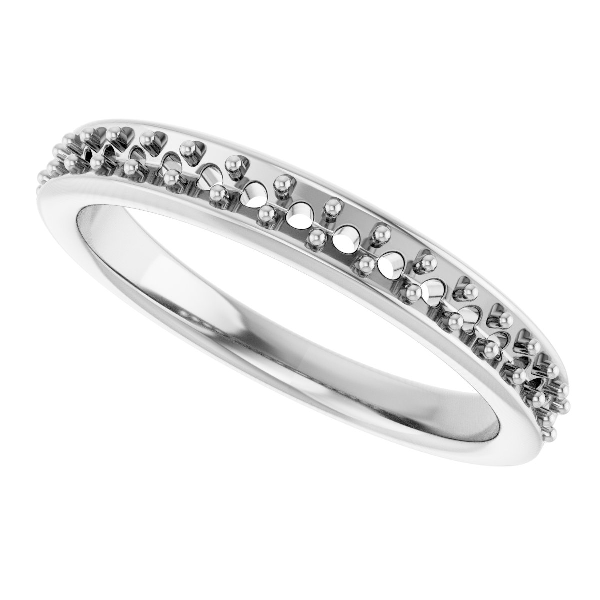 14K White 1/3 CTW Diamond Anniversary Band  