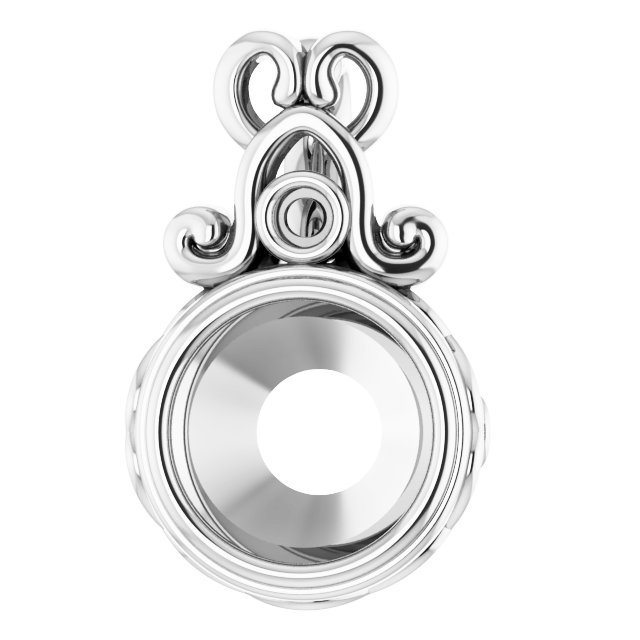 Bezel-Set Accented Pendant