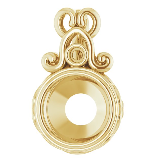 Bezel-Set Accented Pendant