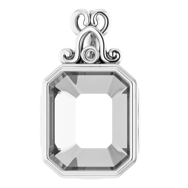 Bezel-Set Accented Pendant