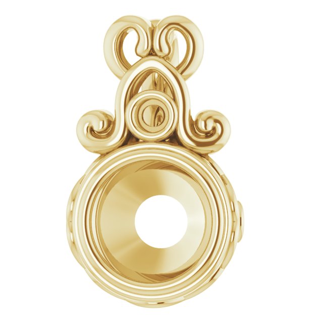 Bezel-Set Accented Pendant