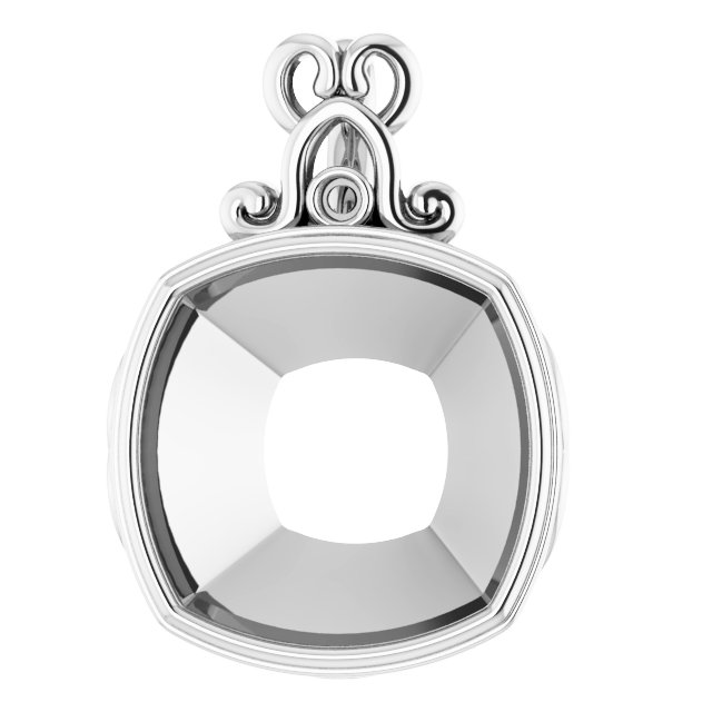 Bezel-Set Accented Pendant