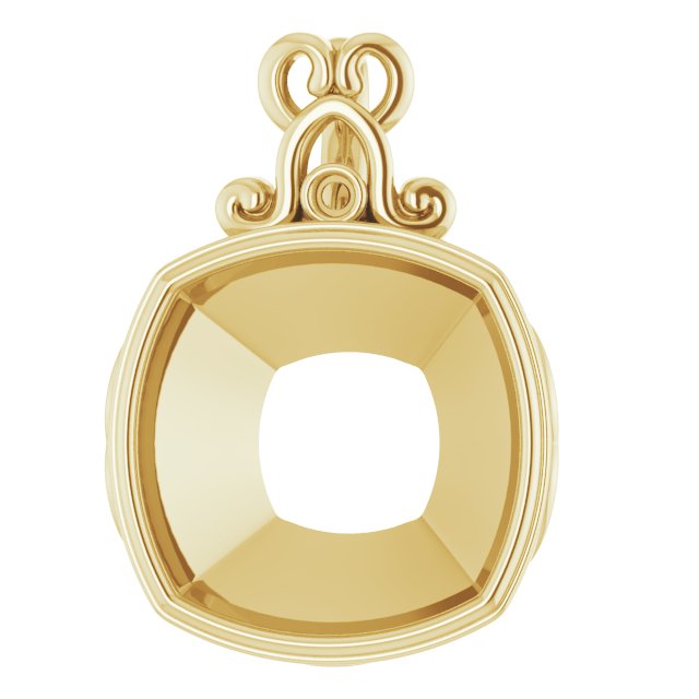 Bezel-Set Accented Pendant