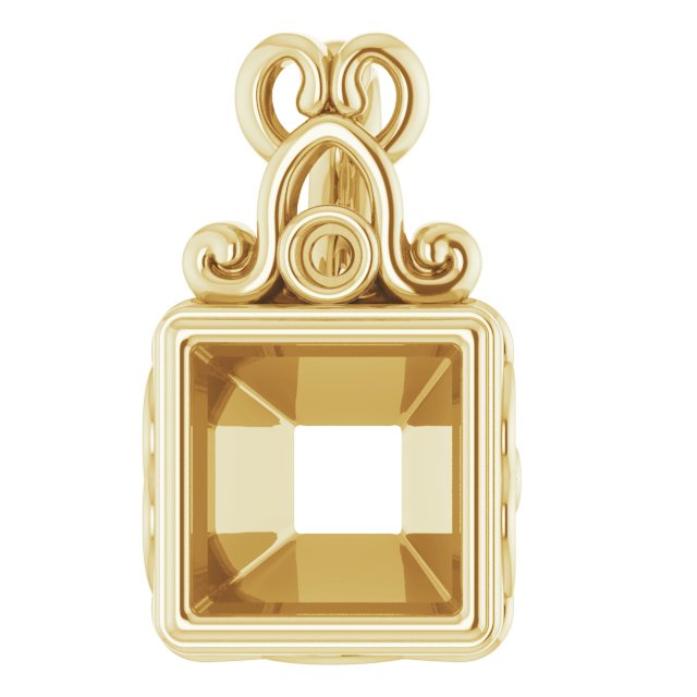 Bezel-Set Accented Pendant
