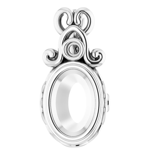 Bezel-Set Accented Pendant