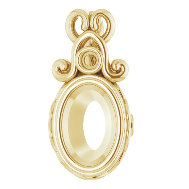 Bezel-Set Accented Pendant