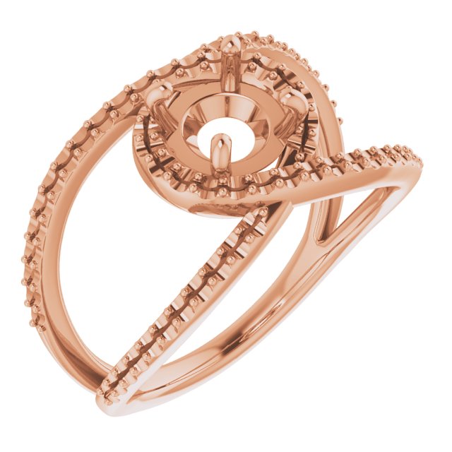 Halo-Style Bypass Engagement Ring or Band