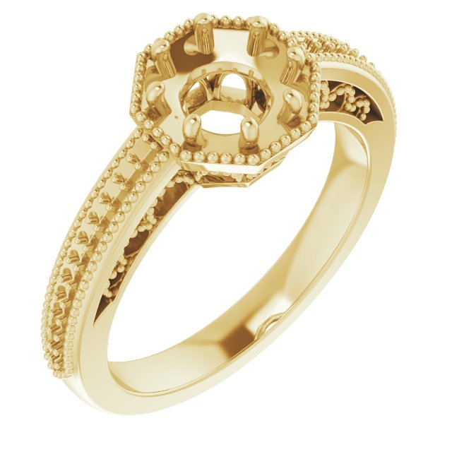 Accented Engagement Ring or Band