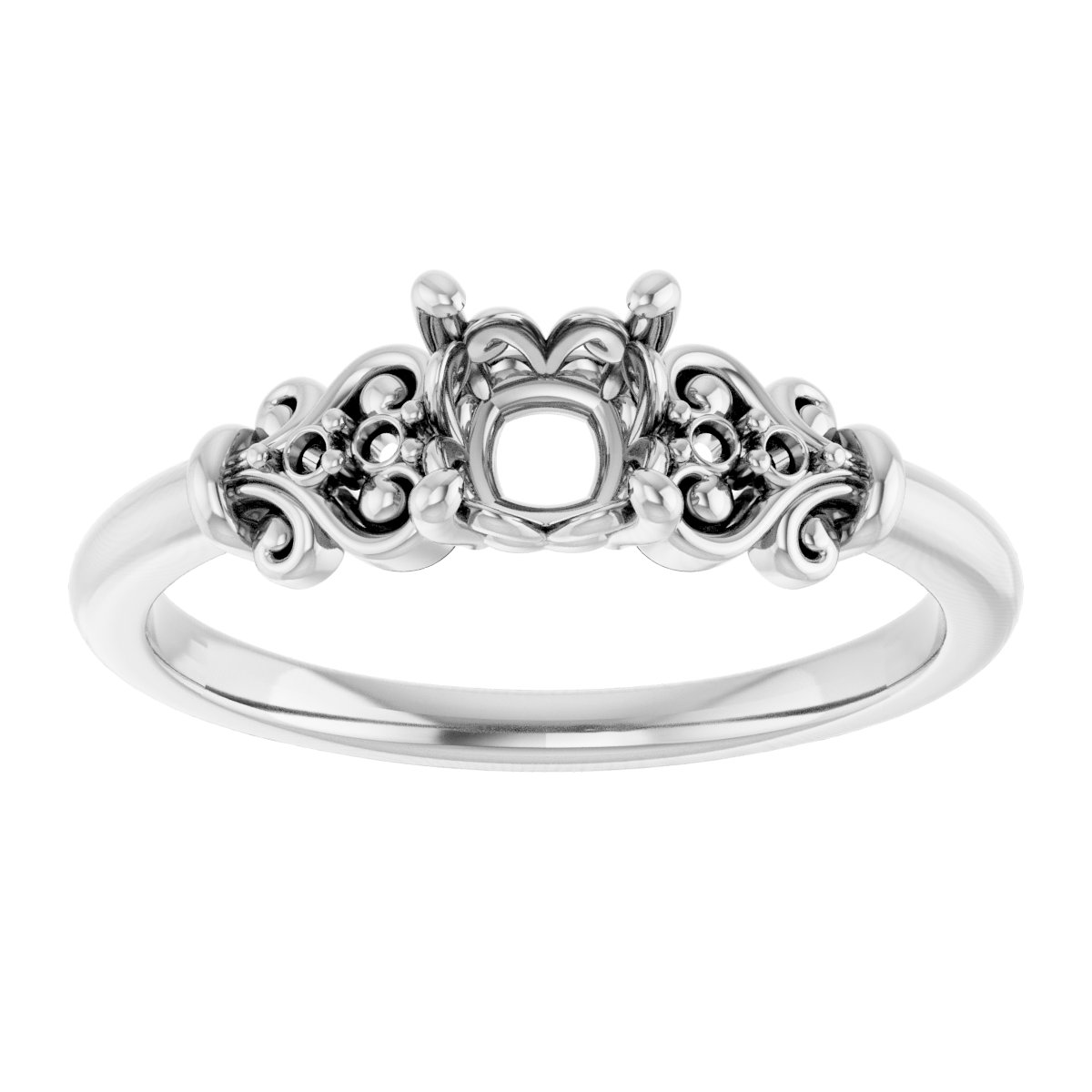 Natural Aquamarine & .04 CTW Natural Diamond Ring view 3