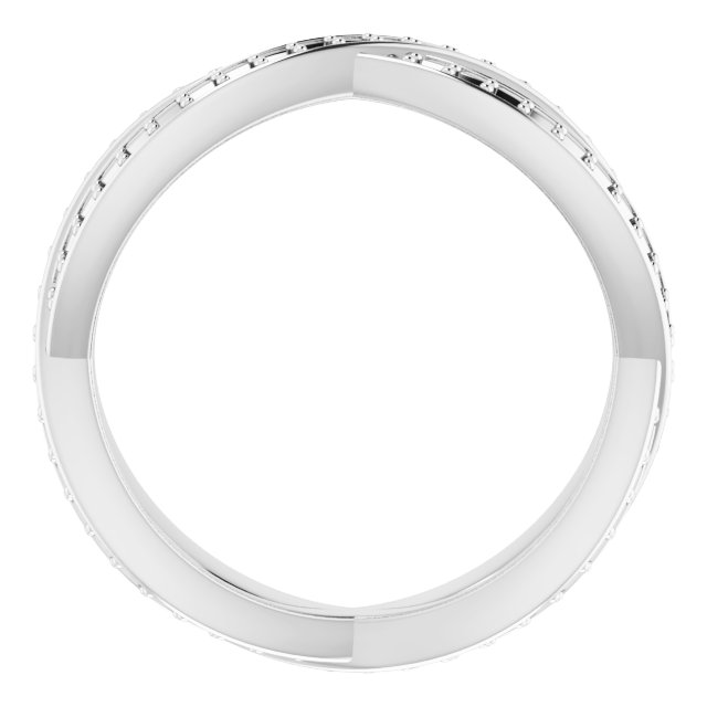 1.5x1.5 mm Square Eternity Band Mounting Size 4 view 2