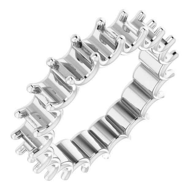 Shared U-Prong Eternity Band