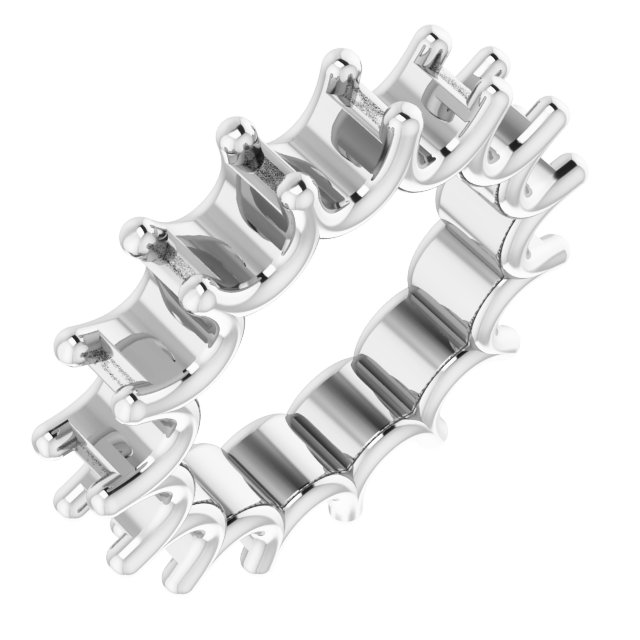 Shared U-Prong Eternity Band