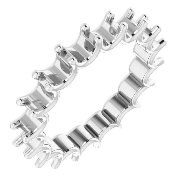 Shared U-Prong Eternity Band