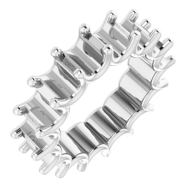 Shared U-Prong Eternity Band