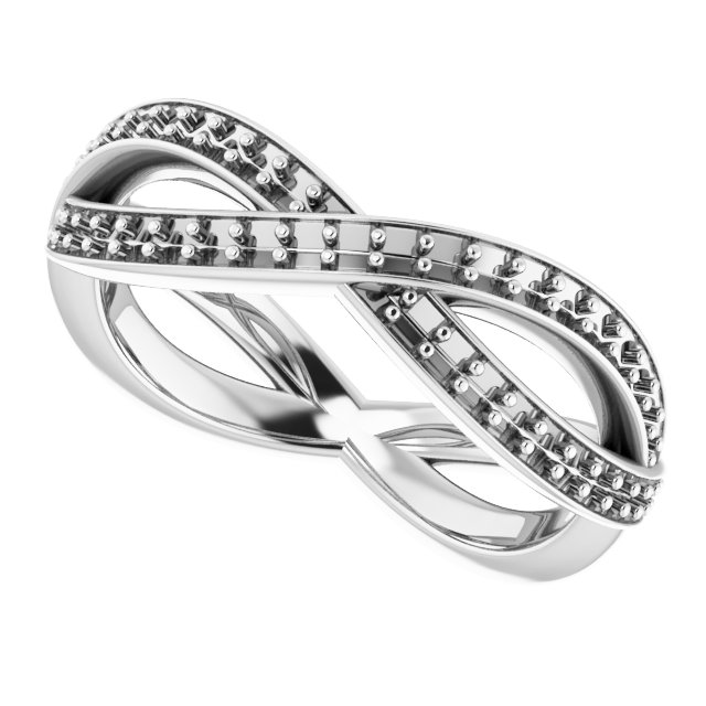 1.5x1.5 mm Square Eternity Band Mounting Size 4 view 5