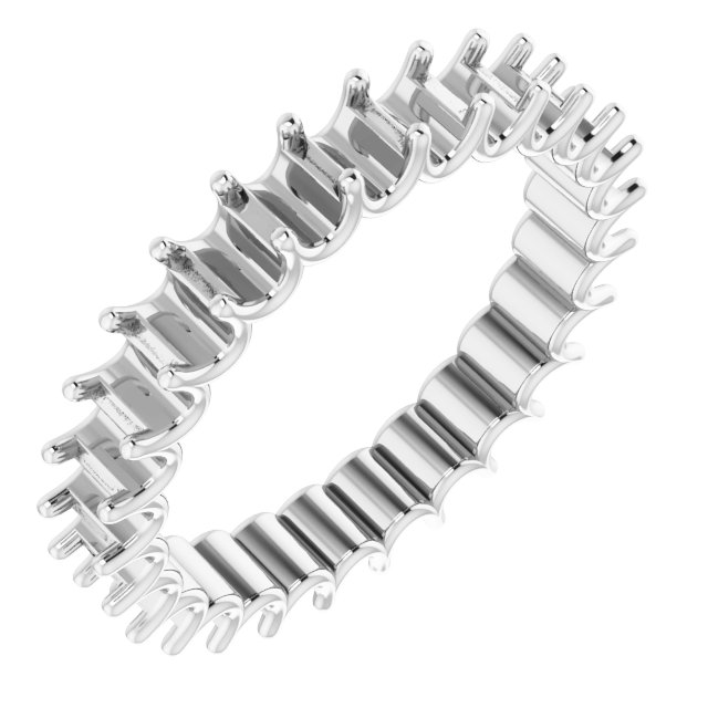 Shared U-Prong Eternity Band