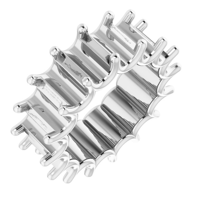 Shared U-Prong Eternity Band