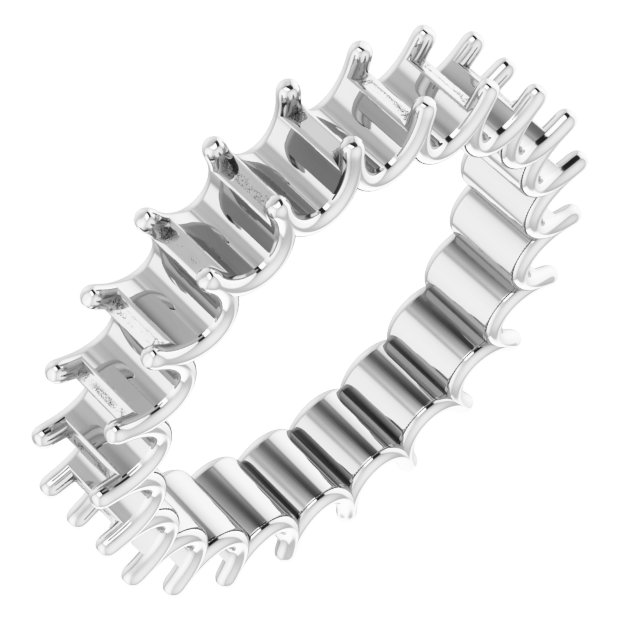 Shared U-Prong Eternity Band